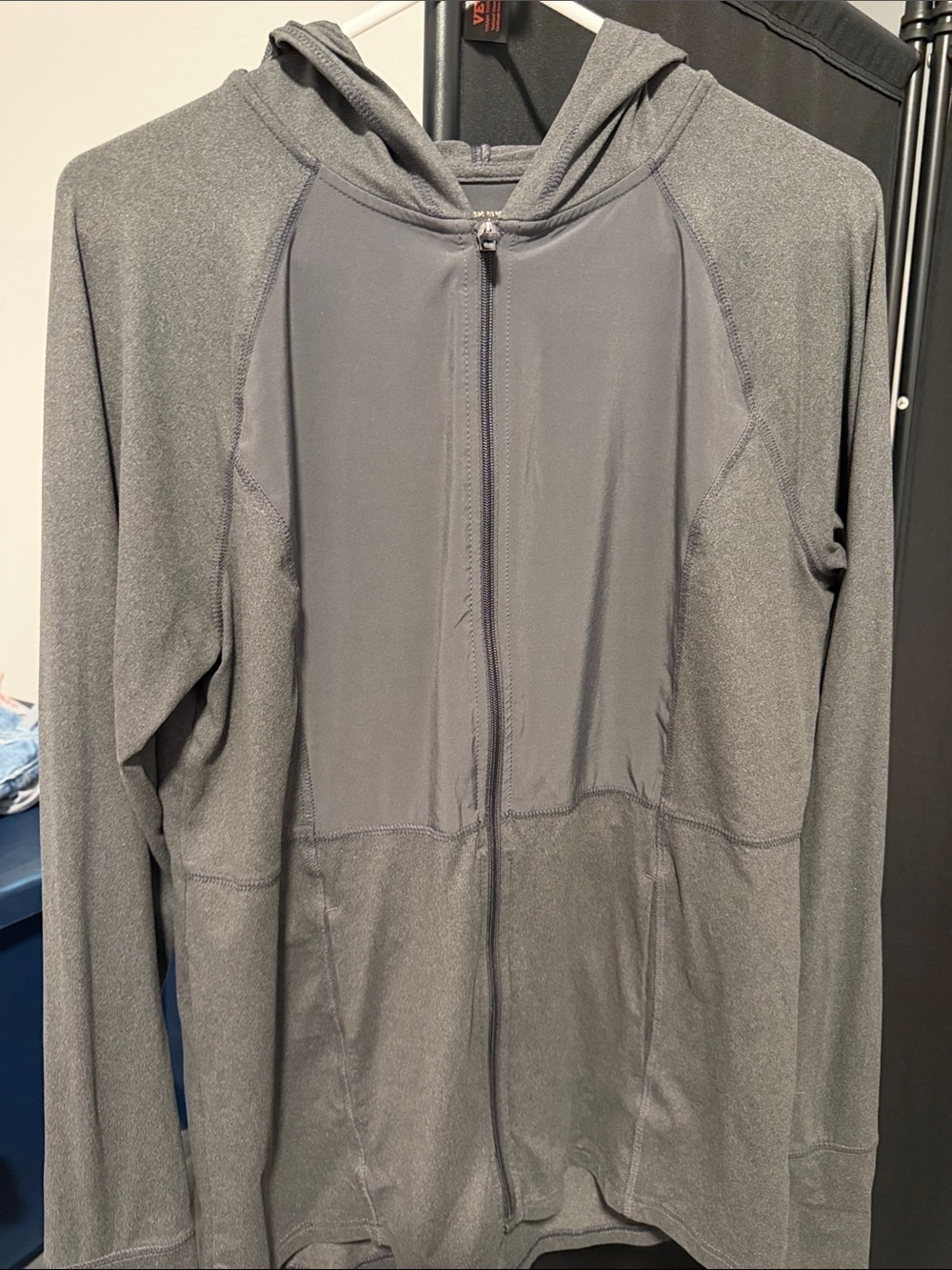 Tek Gear Dry Gray Full-Zip Hooded Active Jacket